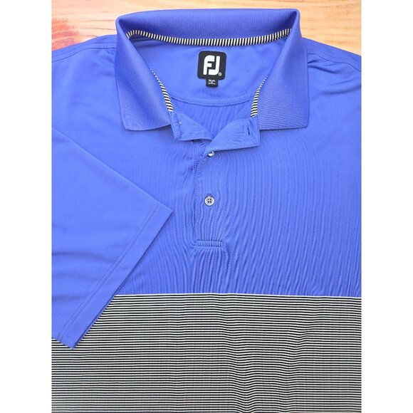 Footjoy FJ Mens Colorblock Striped Polo XL - Picture 4 of 8